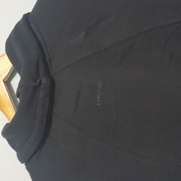 Head top women's size small black sweatshirt pullover turtleneck cowl wa… - Picture 7 of 8